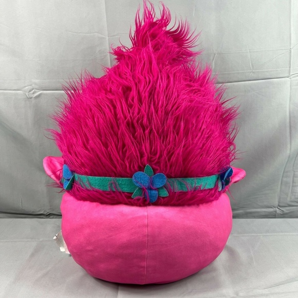 Trolls 21"x17"x12" LARGE Pillow Plush Pink Soft - Picture 4 of 6